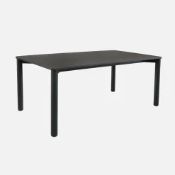 Eettafel rubberhout en eikenfineer rechthoekig 6 plaatsen