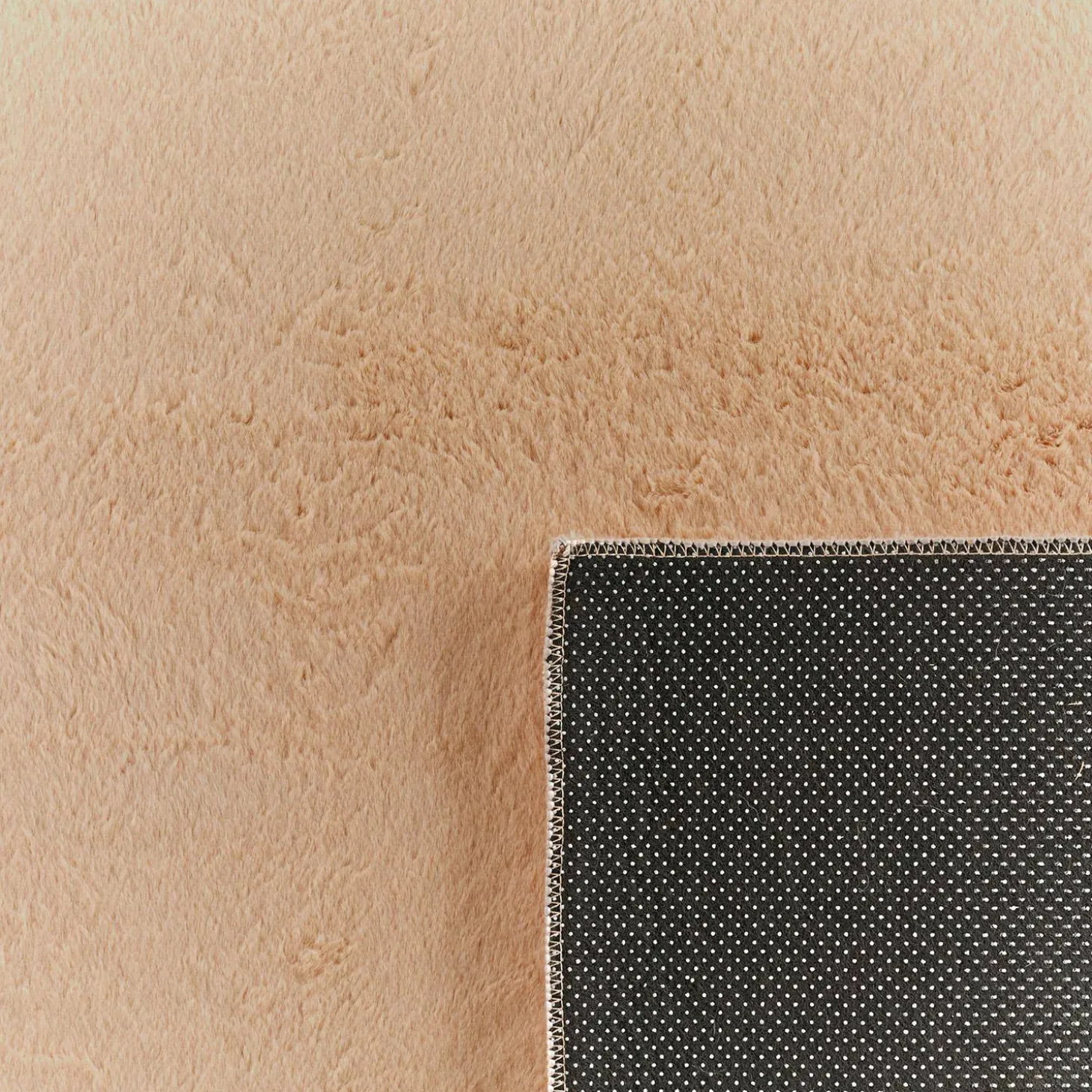 Effen beige vloerkleed voor binnen