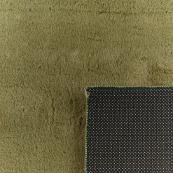 Effen groen vloerkleed voor binnen