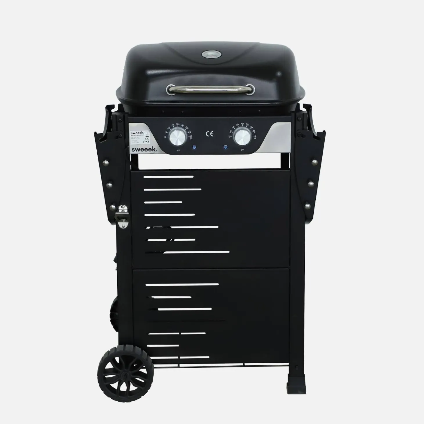 Elektrische barbecue 2 branders, geëmailleerd staal 2300 W