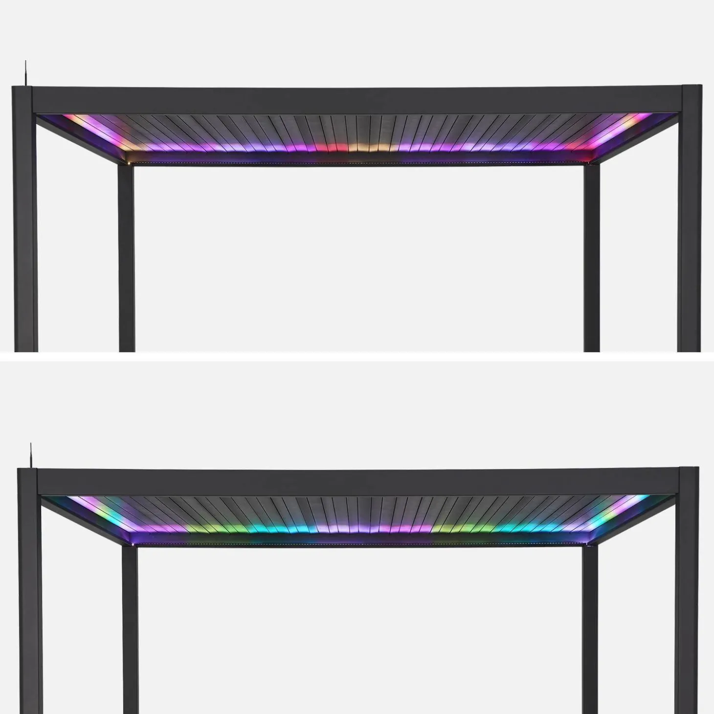 Elektrische pergola met lamellendak 4x3m met LED-verlichting