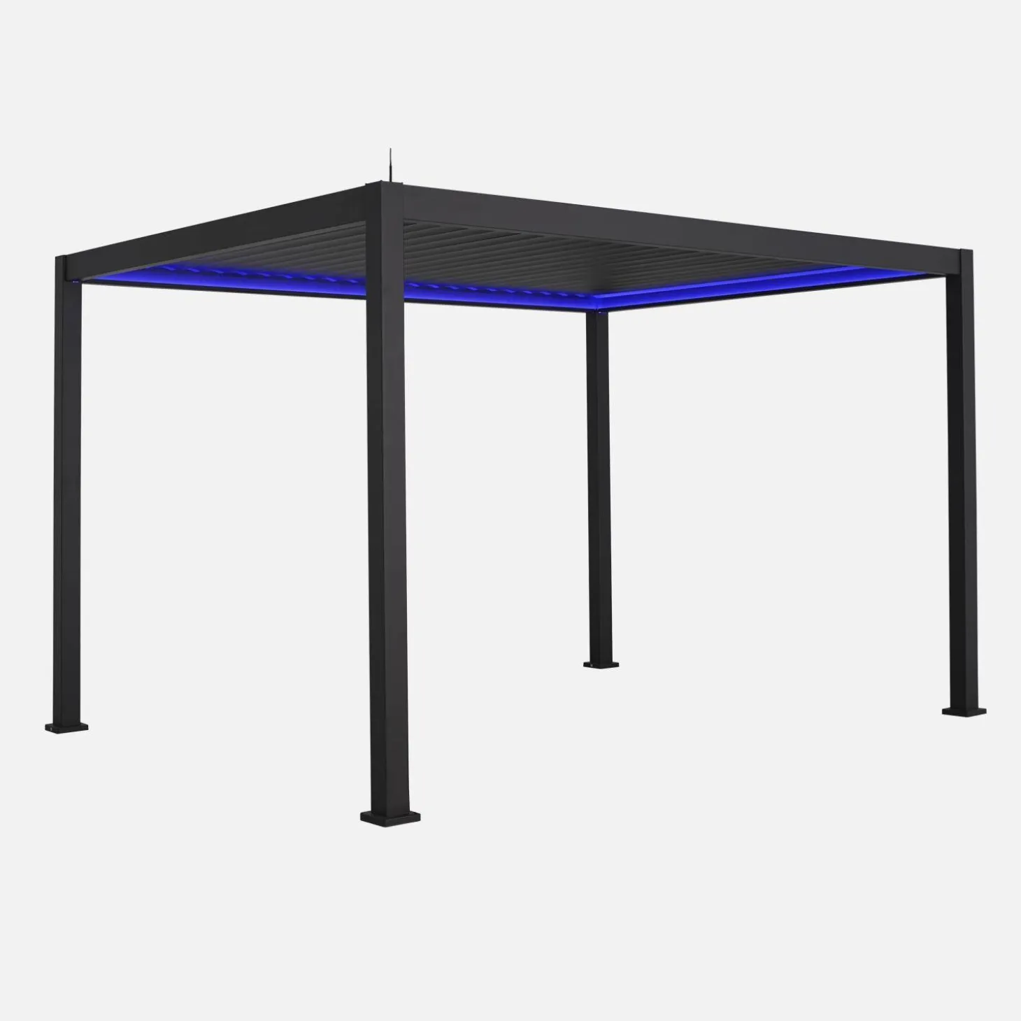 Elektrische pergola met lamellendak 4x3m met LED-verlichting
