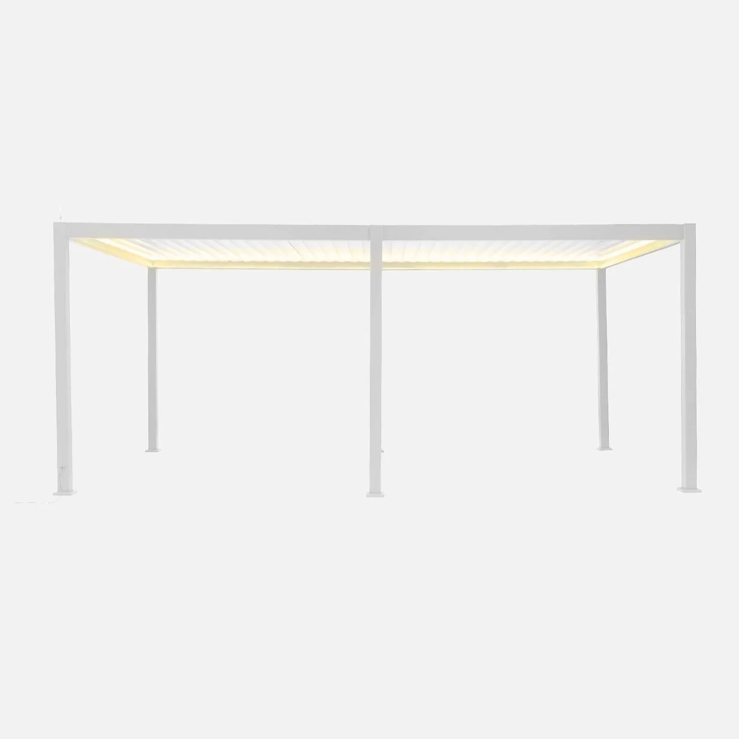 Elektrische pergola met lamellendak 6x3m met LED-verlichting