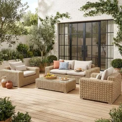 Extra grote wicker loungeset