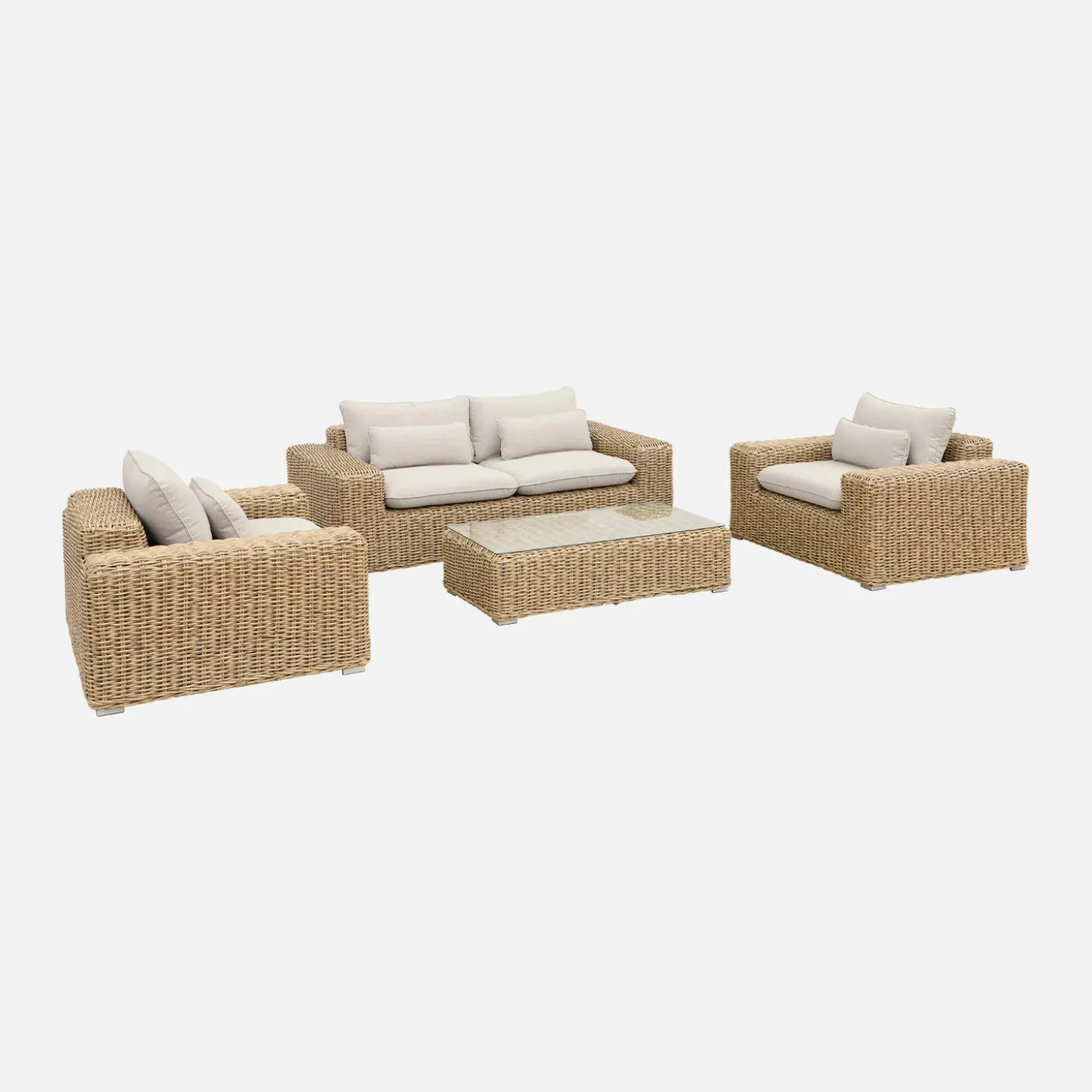Extra grote wicker loungeset