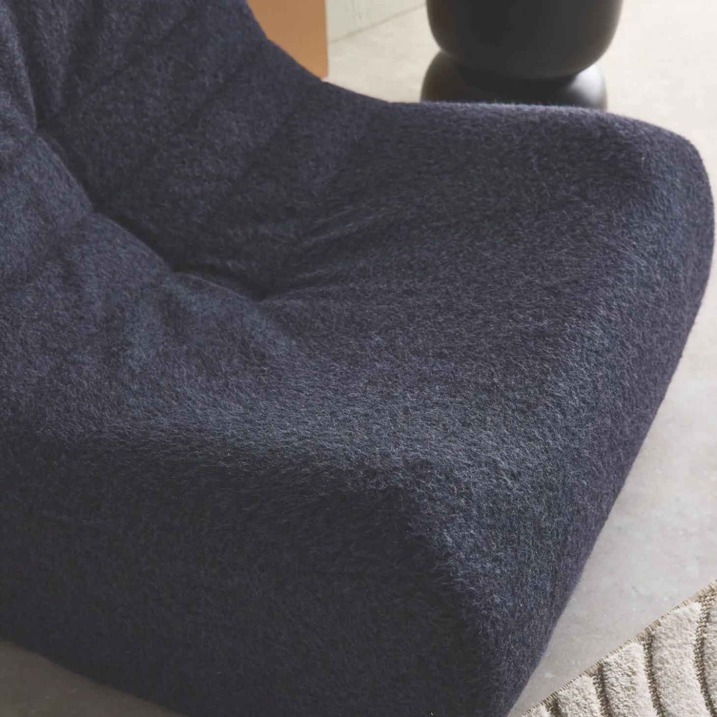 Fauteuil alpaca-effect stof 1 zitplaats