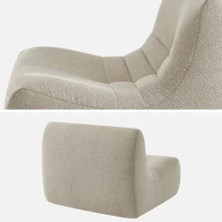 Fauteuil boucléstof Sokol 1 zitplaats