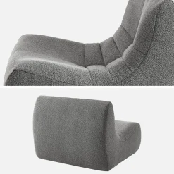 Fauteuil boucléstof Sokol 1 zitplaats