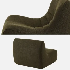 Fauteuil boucléstof Sokol 1 zitplaats