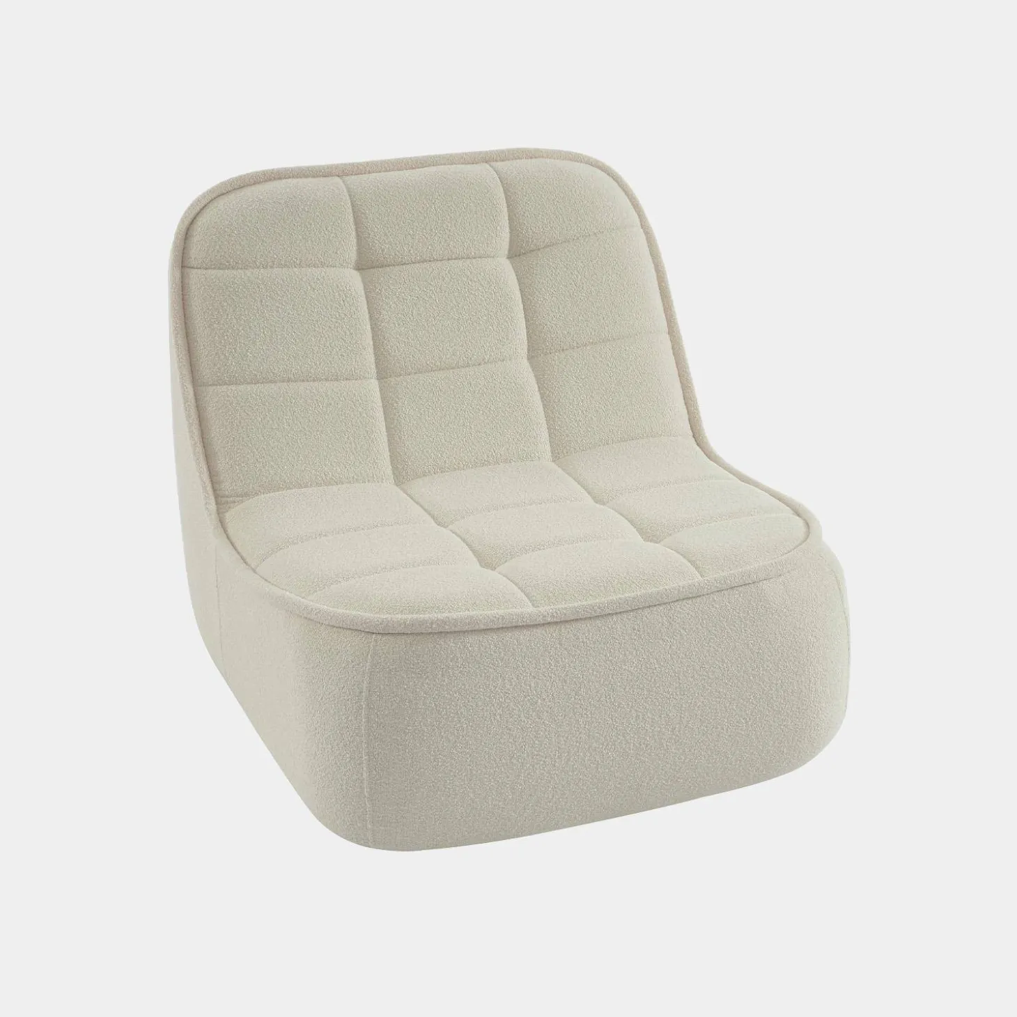 Fauteuil bouclé stof 1 zitplaats