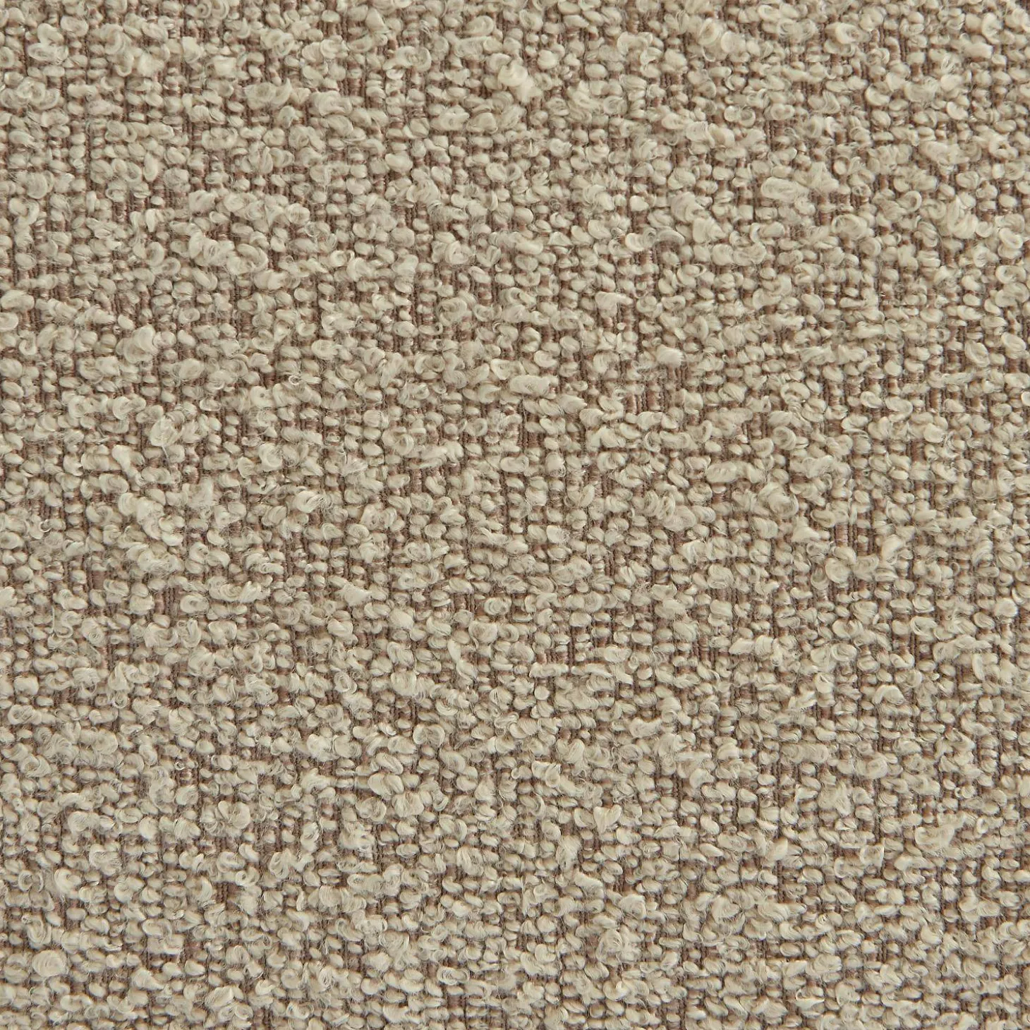 Fauteuil bouclé stof 1 zitplaats + voetenbank