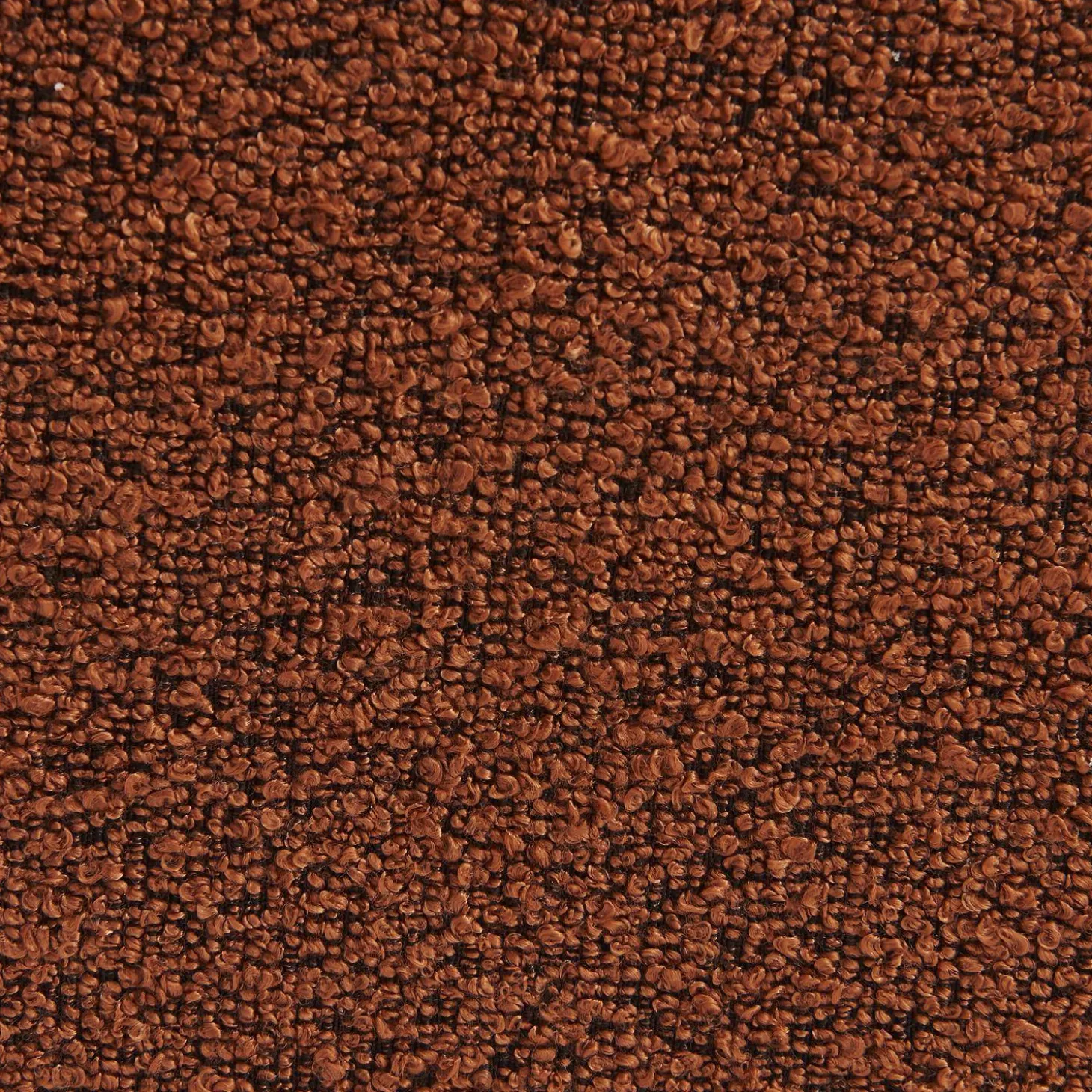 Fauteuil bouclé stof 1 zitplaats + voetenbank