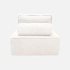 Fauteuil boucléstof 1 zitplaats
