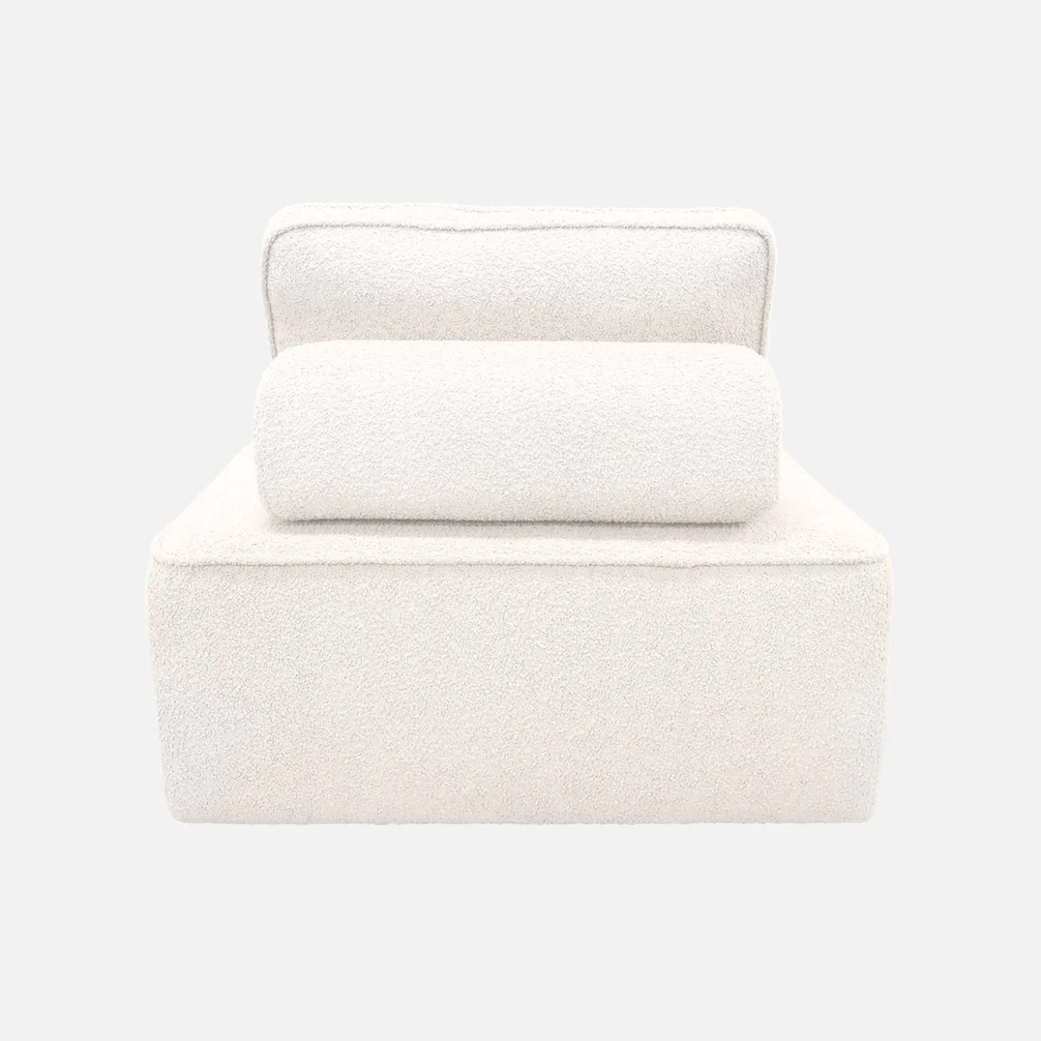 Fauteuil boucléstof 1 zitplaats