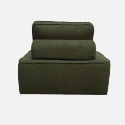 Fauteuil boucléstof 1 zitplaats