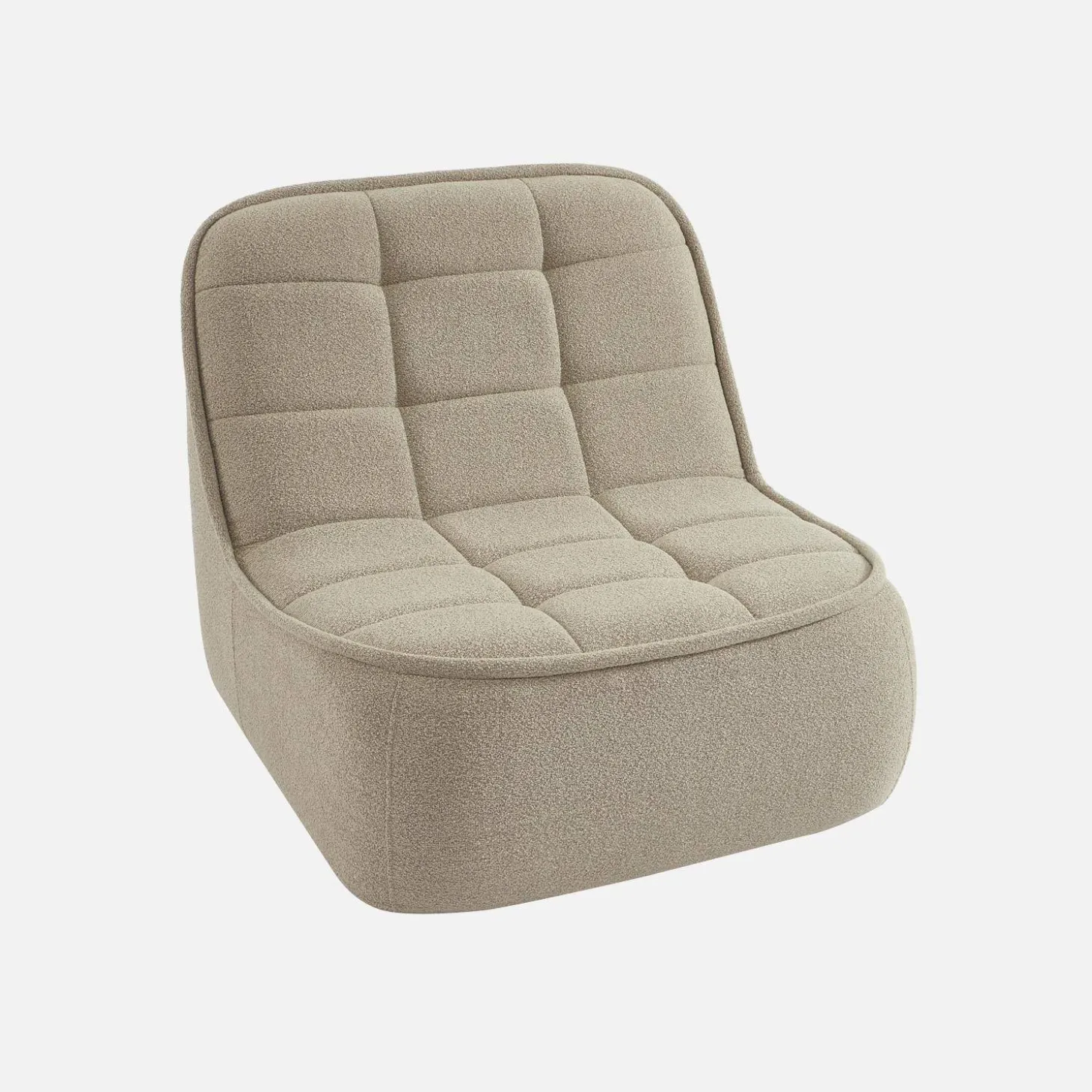 Fauteuil bouclé stof 1 zitplaats