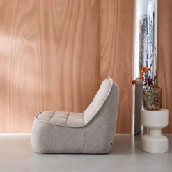 Fauteuil bouclé stof 1 zitplaats