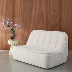 Fauteuil bouclé stof 2 zitplaatsen