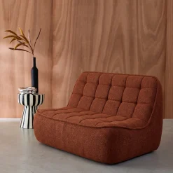 Fauteuil bouclé stof 2 zitplaatsen