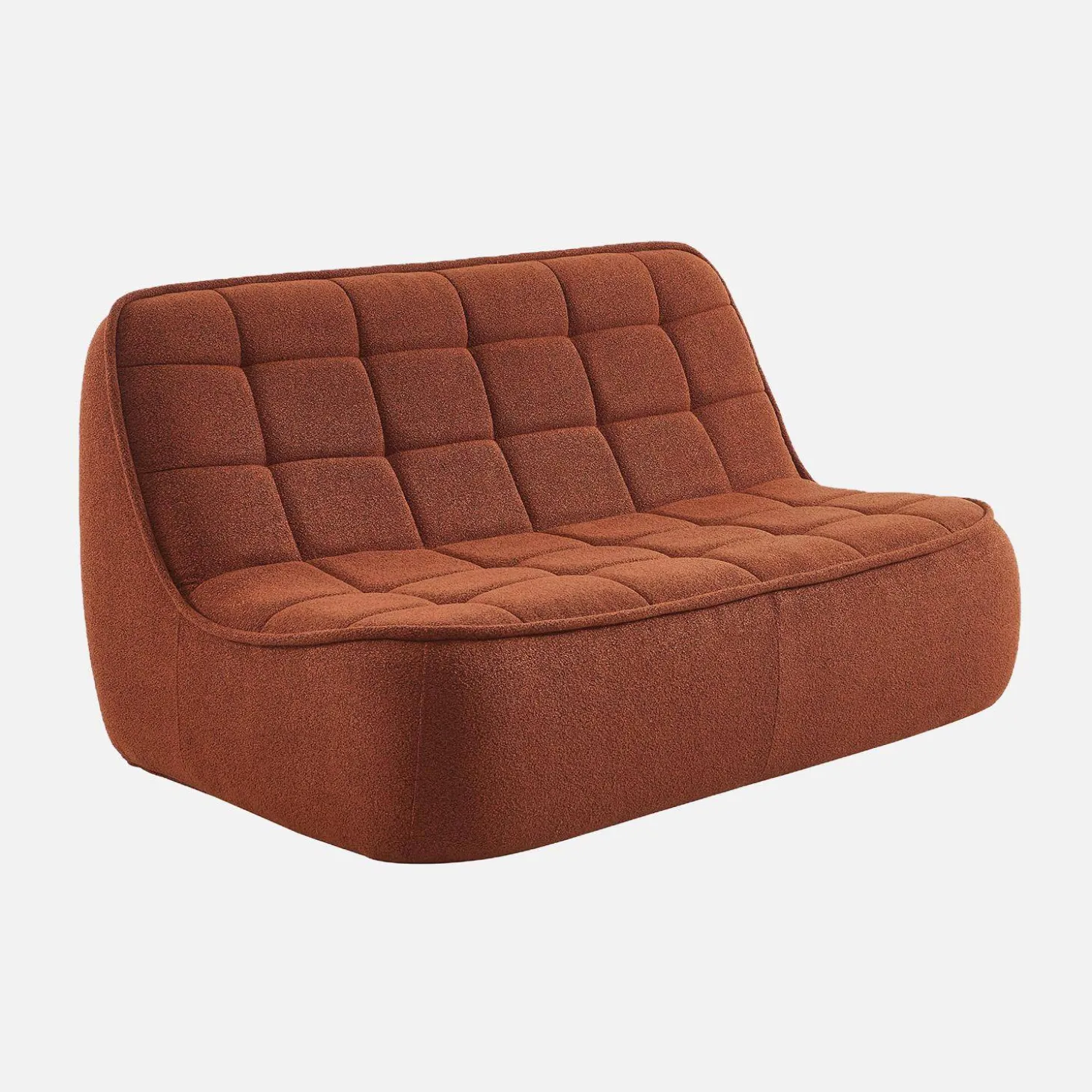 Fauteuil bouclé stof 2 zitplaatsen