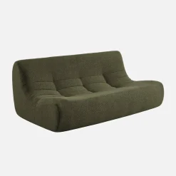 Fauteuil boucléstof 3 zitplaatsen