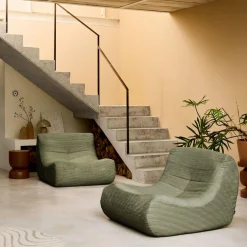 Fauteuil corduroy Sokol 1 zitplaats (set van 2)