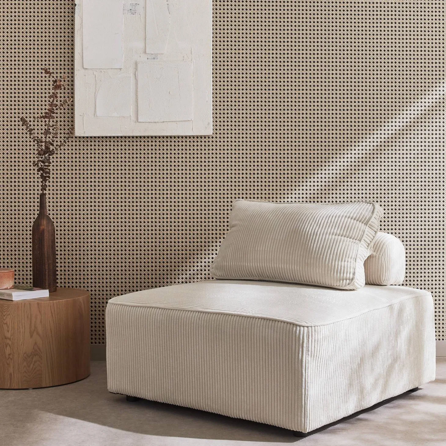 Fauteuil corduroy 1 zitplaats