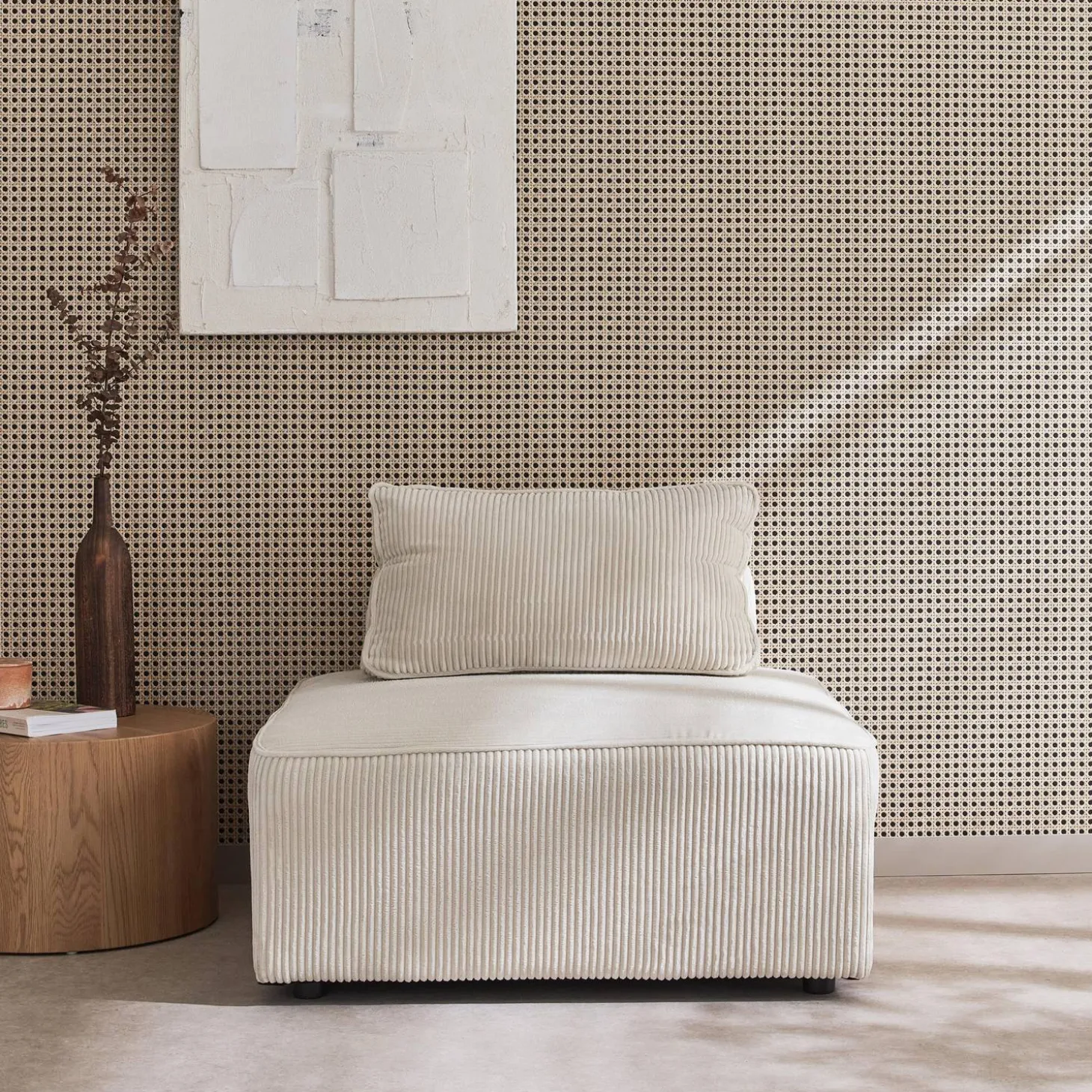 Fauteuil corduroy 1 zitplaats