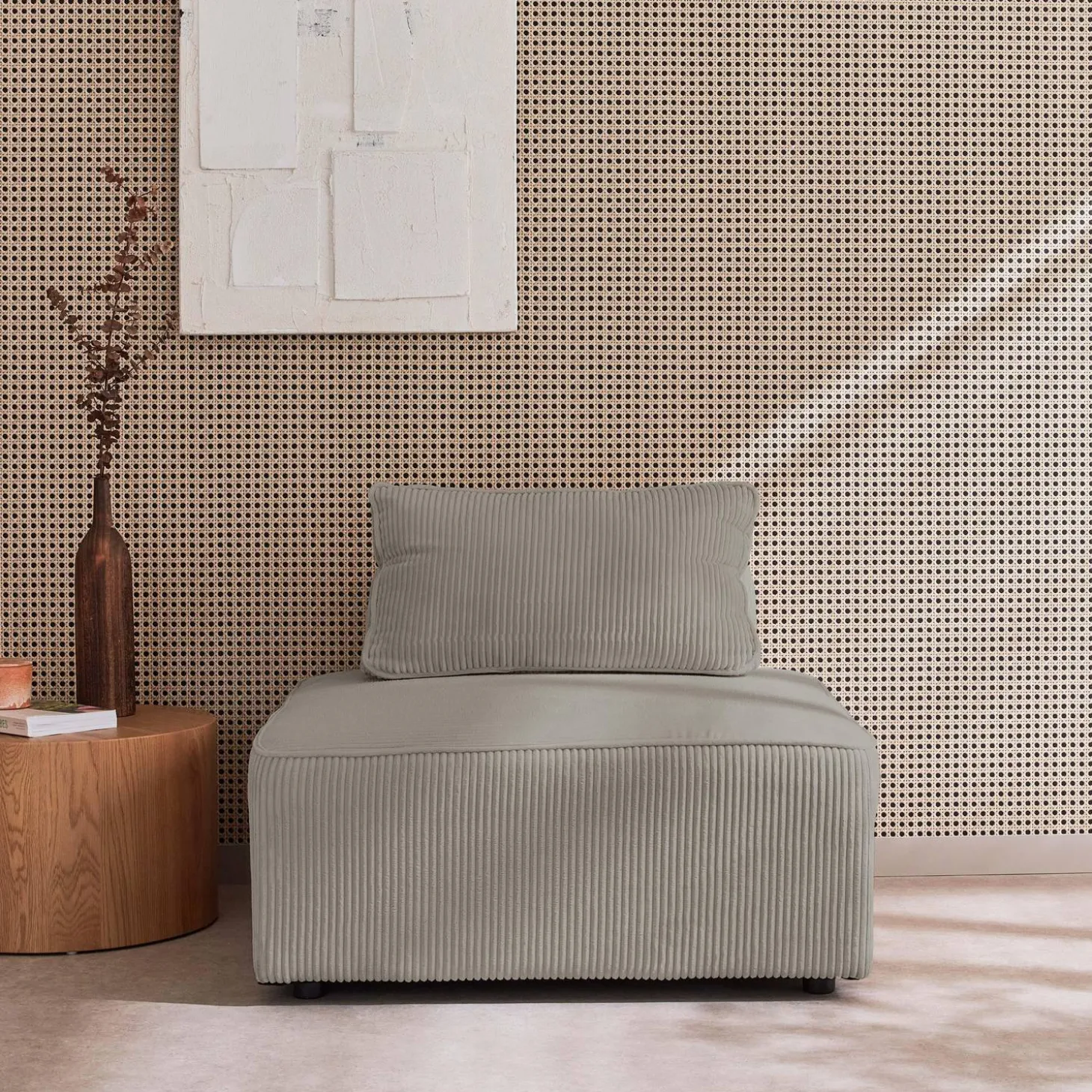 Fauteuil corduroy 1 zitplaats