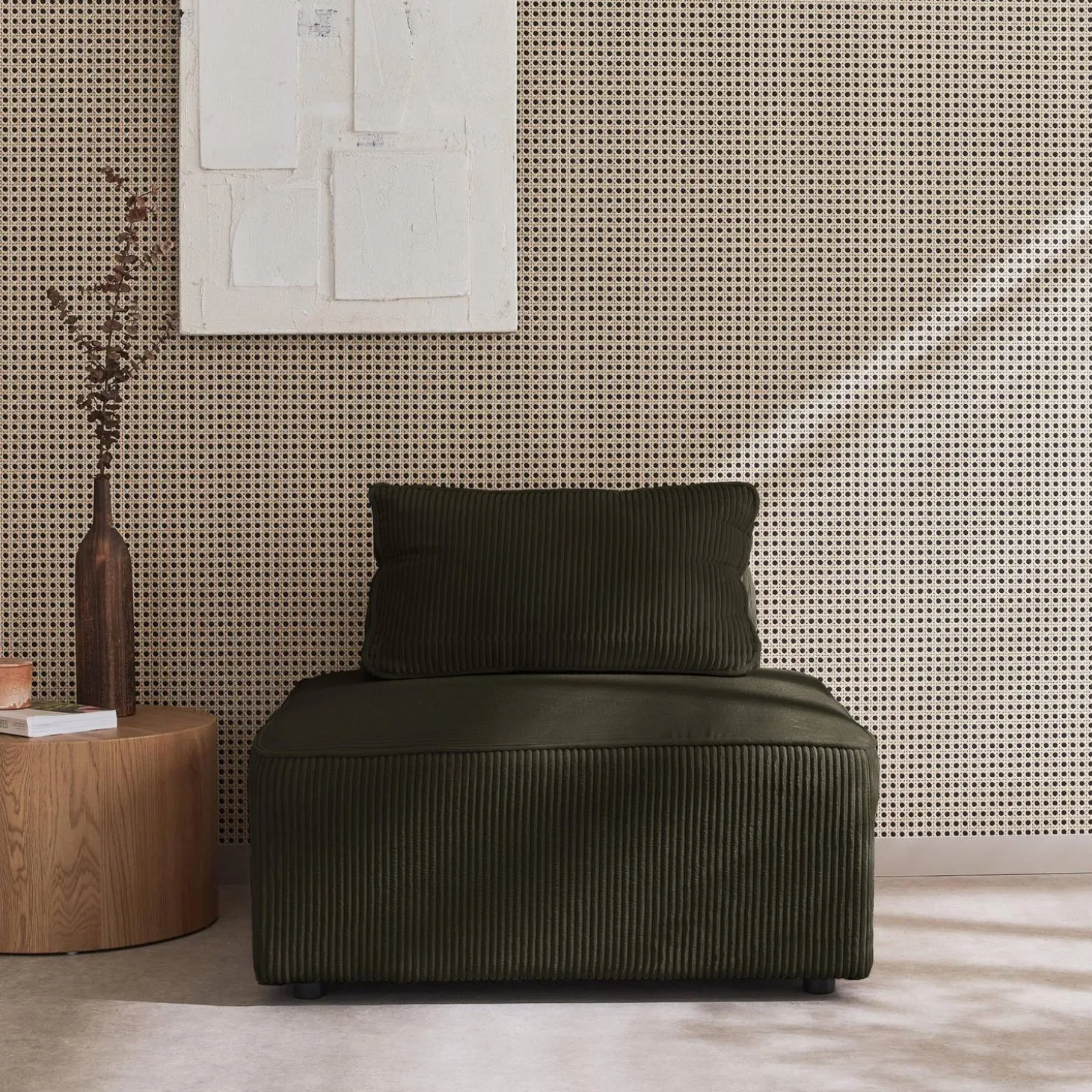 Fauteuil corduroy 1 zitplaats