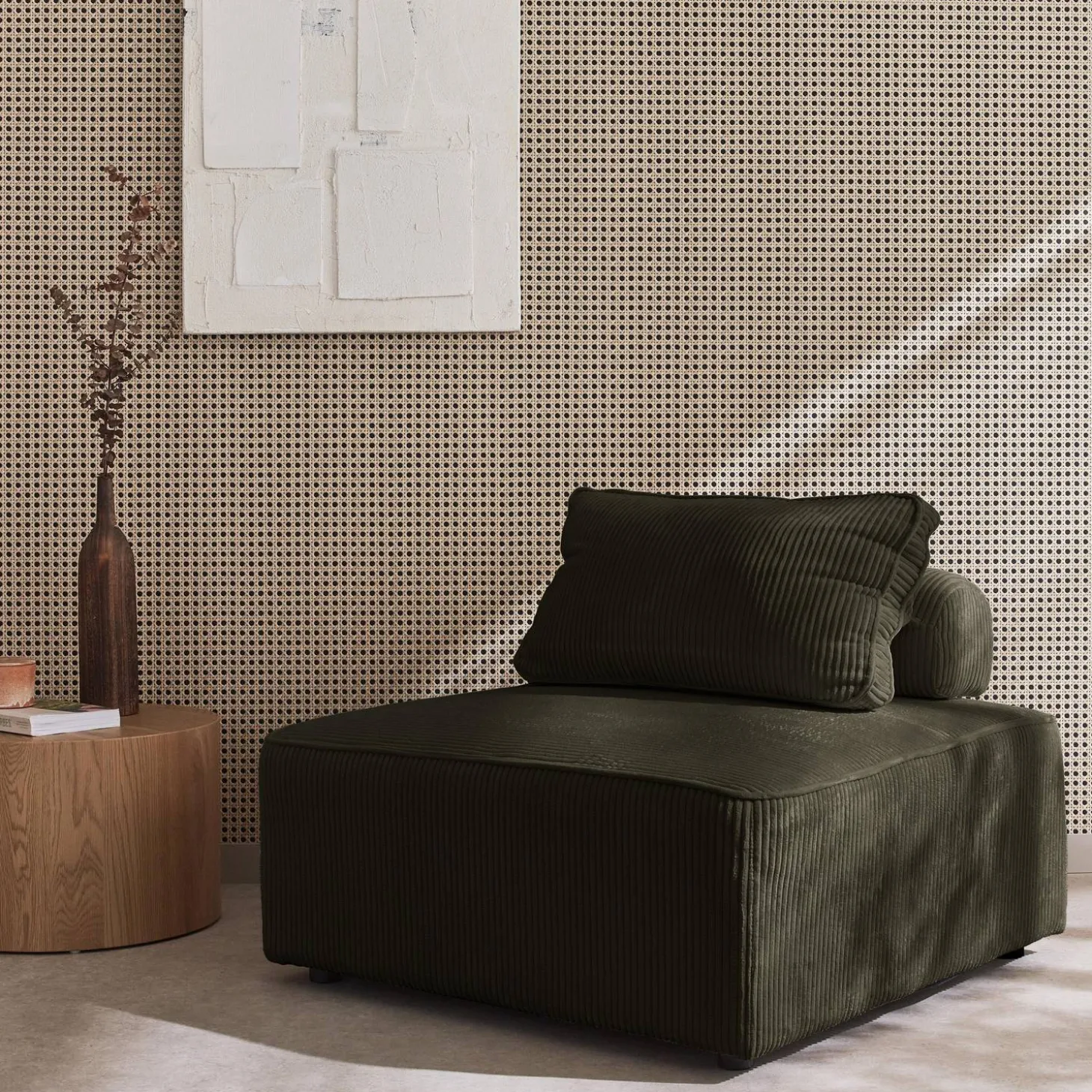 Fauteuil corduroy 1 zitplaats
