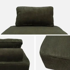 Fauteuil corduroy 1 zitplaats