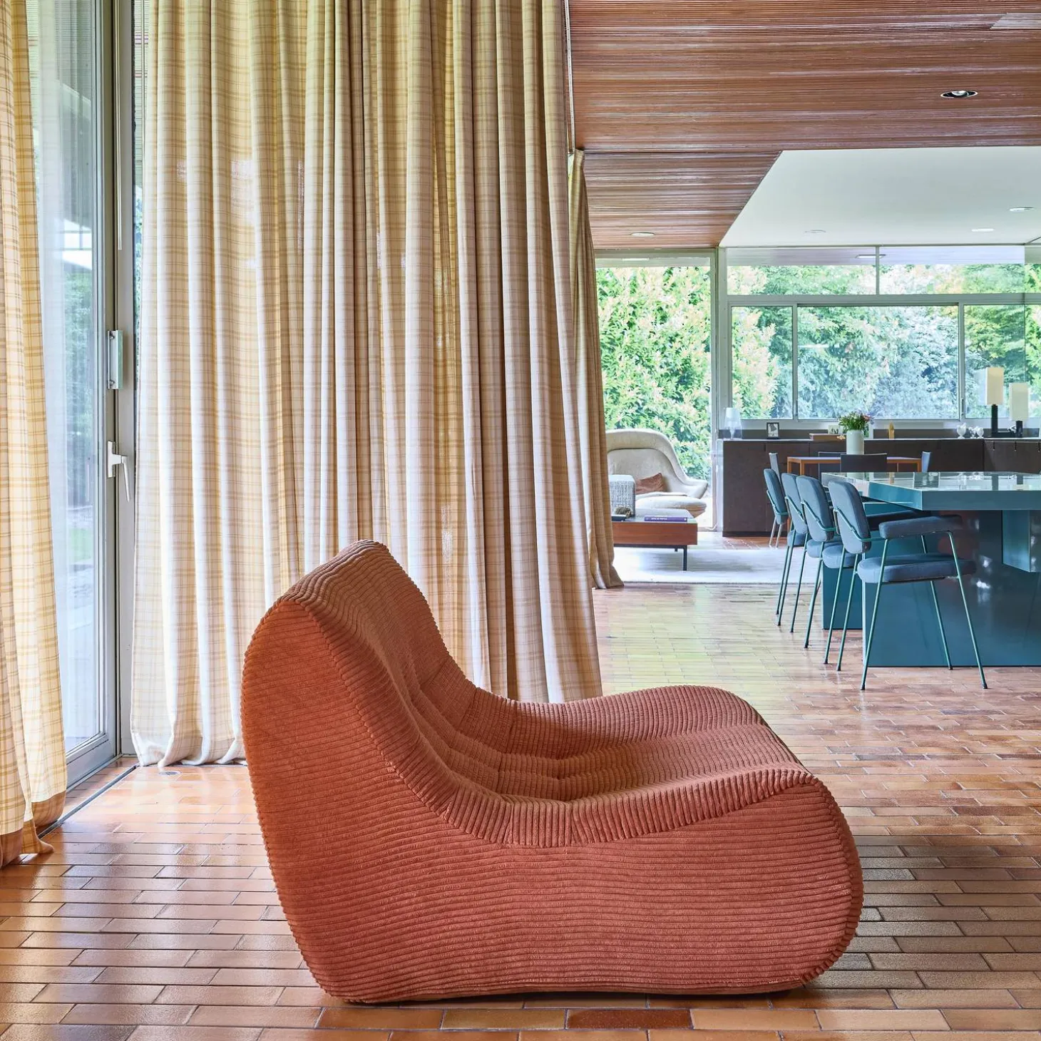 Fauteuil corduroy 2 zitplaatsen