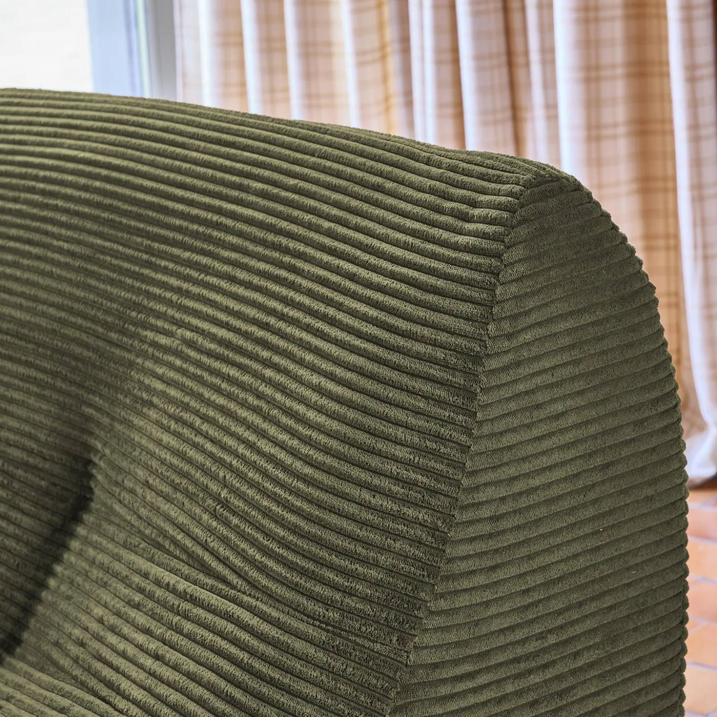 Fauteuil corduroy 3 zitplaatsen