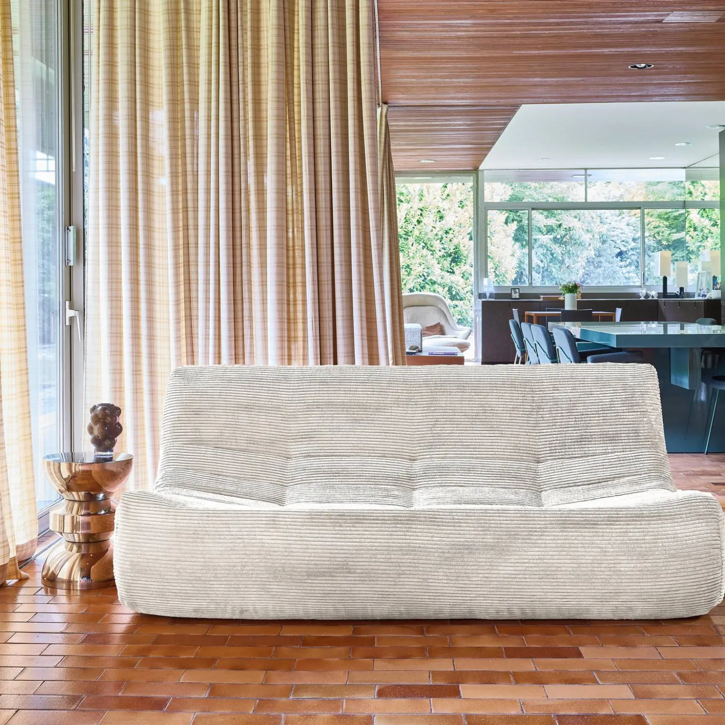 Fauteuil corduroy 3 zitplaatsen