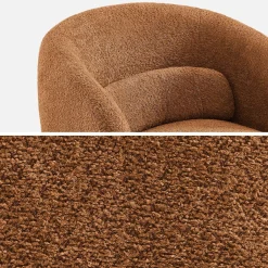 Fauteuil 360° draaibaar in stof