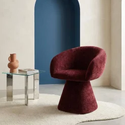 Fauteuil 180° draaibaar van katoen