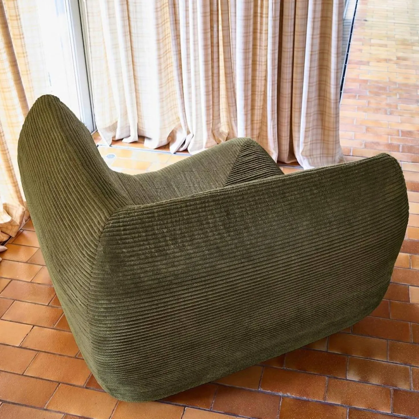 Fauteuil hoek corduroy 1 zitplaats