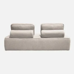 Fauteuil in boucléstof 2 zitplaatsen