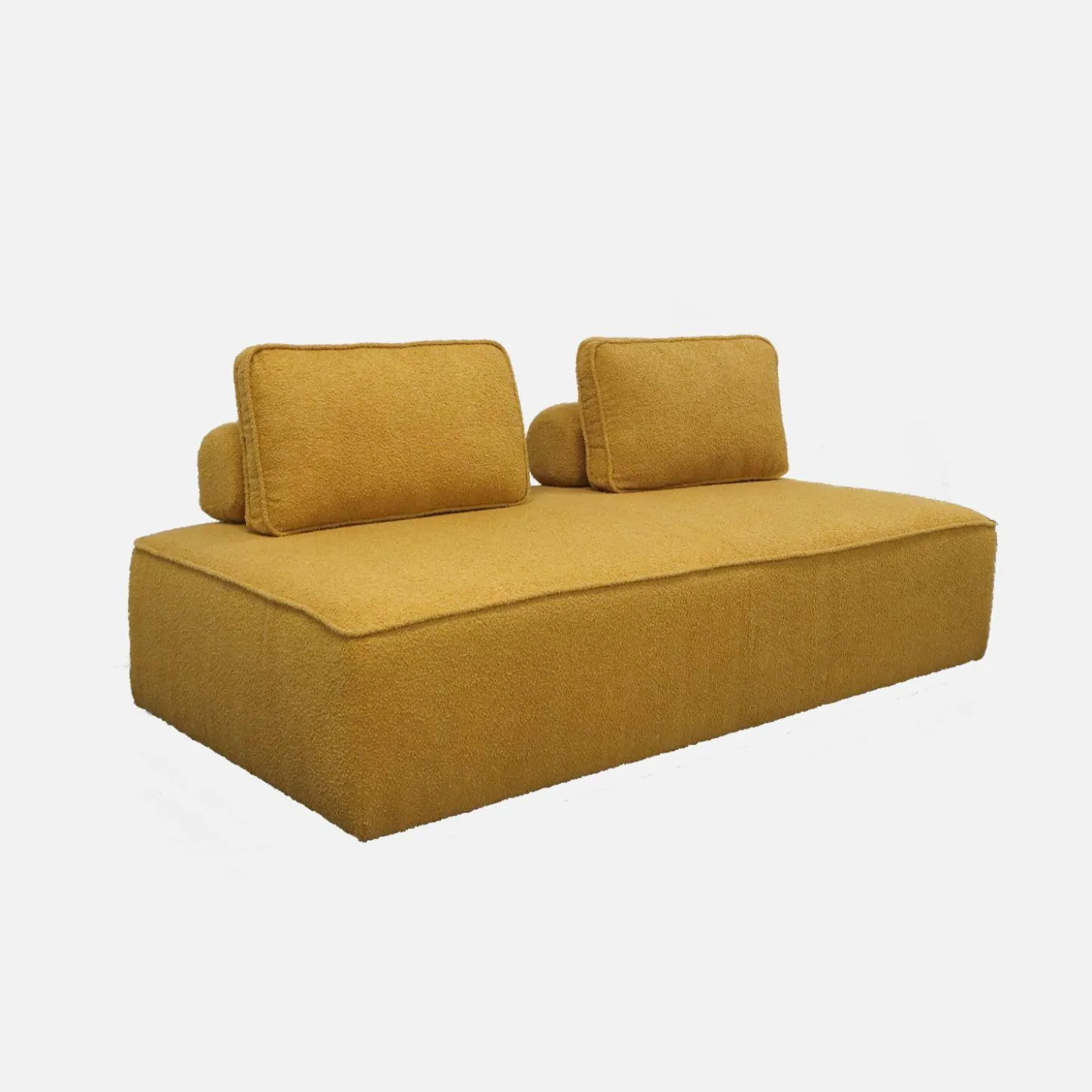 Fauteuil in boucléstof 2 zitplaatsen