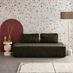 Fauteuil in corduroy 2 zitplaatsen
