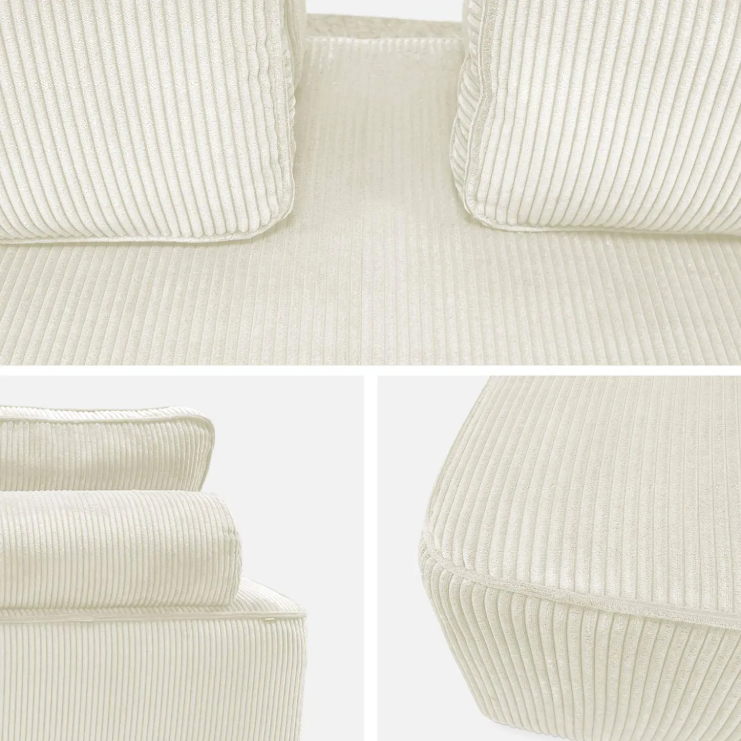 Fauteuil in corduroy 2 zitplaatsen