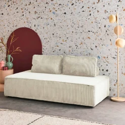 Fauteuil in corduroy 2 zitplaatsen