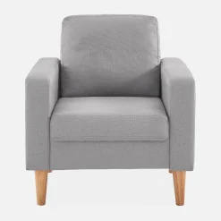 Fauteuil met houten poten