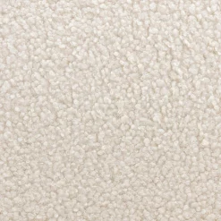 Fauteuil met naturelkleurig hout en bouclé