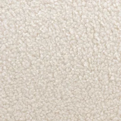 Fauteuil met walnootkleurig hout en bouclé