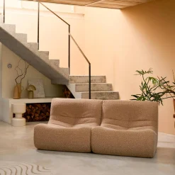 Fauteuils alpaca-effect stof Sokol 1 zitplaats (set van 2)