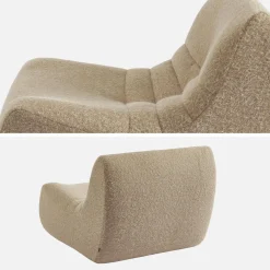 Fauteuils alpaca-effect stof Sokol 1 zitplaats (set van 2)