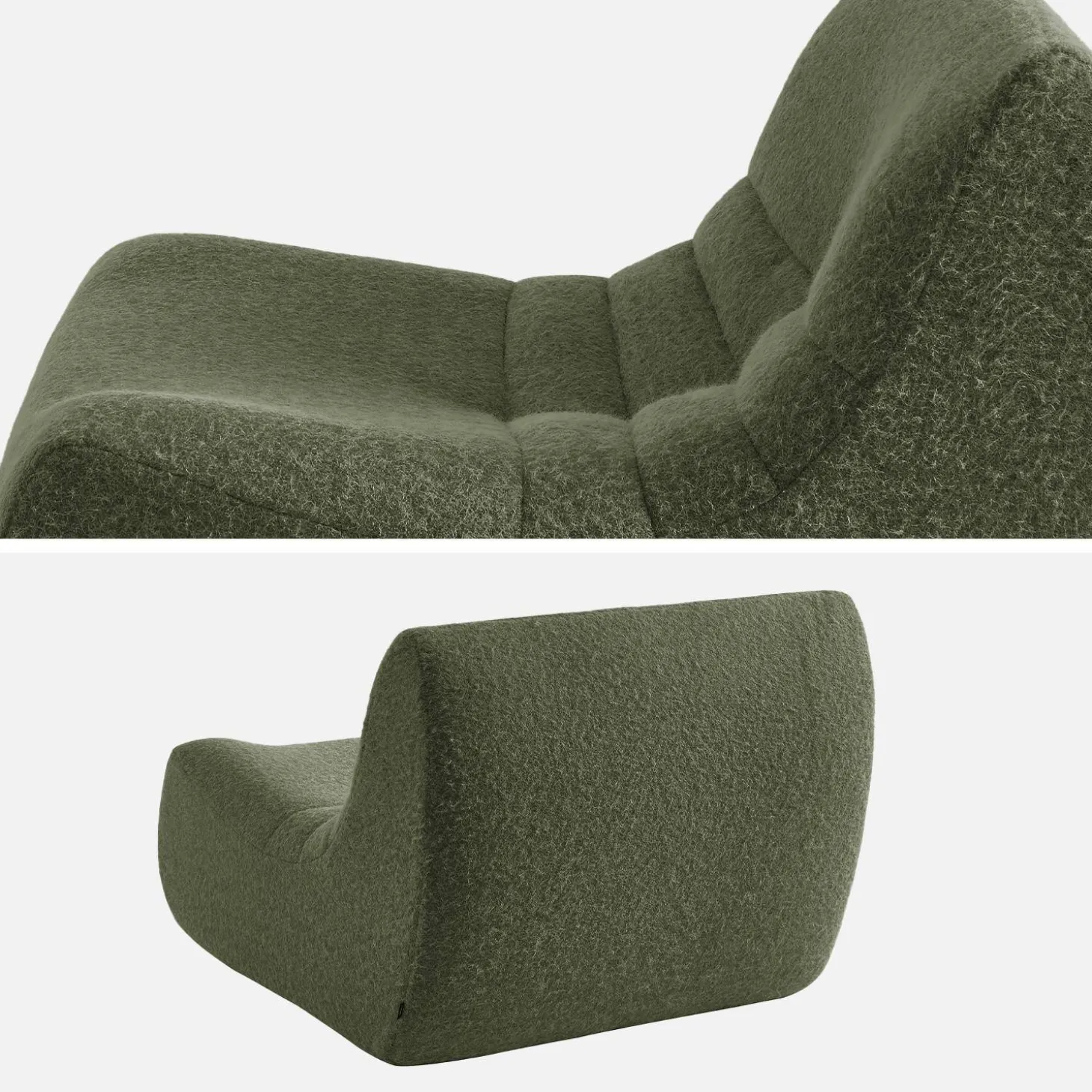 Fauteuils alpaca-effect stof Sokol 1 zitplaats (set van 3)