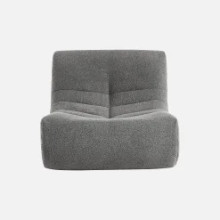 Fauteuils boucléstof Sokol 1 zitplaats (set van 2)